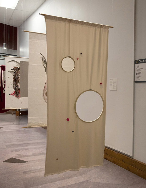 Sidi Chen, "肤发痣骨/Skin, Hair, Moles, and Bones", Mixed-media installation, 2018