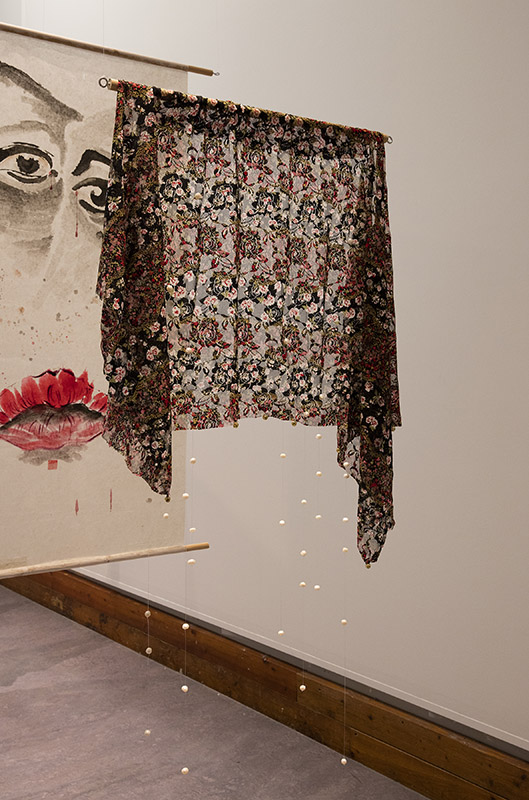 Sidi Chen, "肤发痣骨/Skin, Hair, Moles, and Bones", Mixed-media installation, 2018