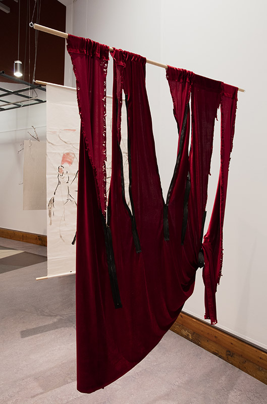Sidi Chen, "肤发痣骨/Skin, Hair, Moles, and Bones", Mixed-media installation, 2018