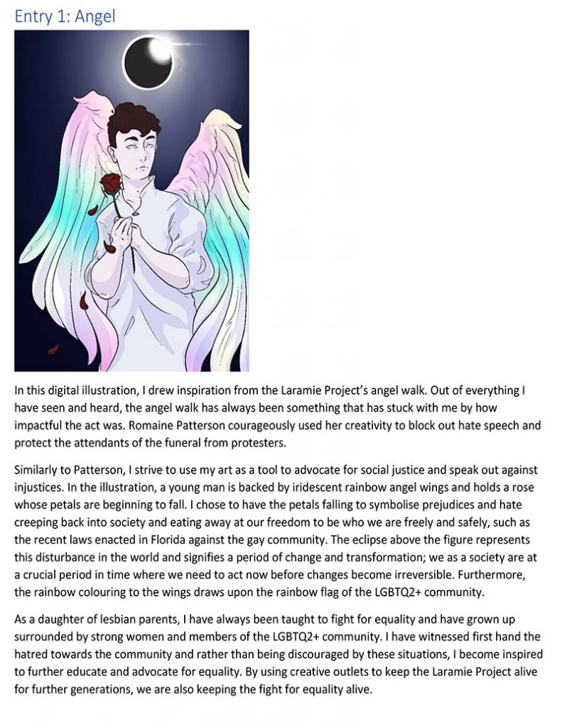 The Laramie Project: digital art competition