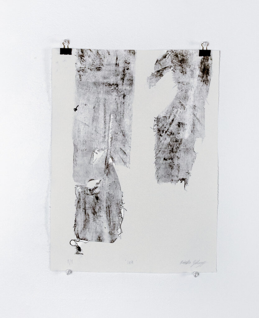 Natasha Zilcosky, Lace and Labour Ink, Upcycled Textiles, Collagraph.