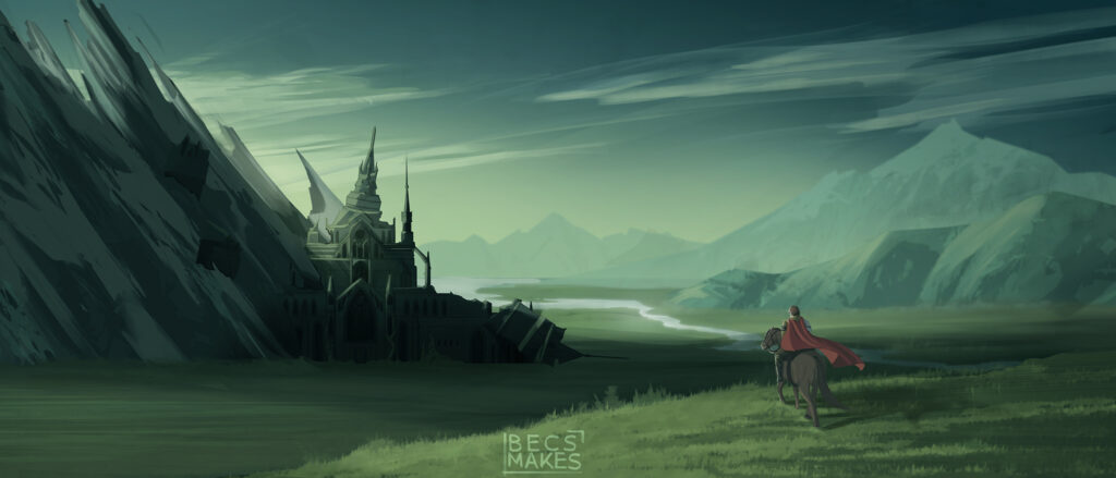 Rebeca Marquez Lopez, 5 Nights North, Digitally illustrated in Photoshop, Injet Print. 