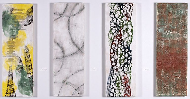 Allie Risley, 2018, "The Garden, Industrial, DNA, Wooden Rust"