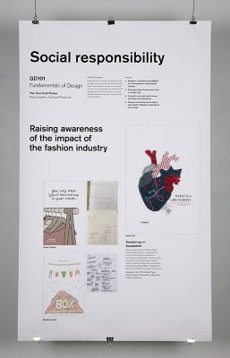 "The True Cost Poster", Nova Hopkins, Fundementals of Design