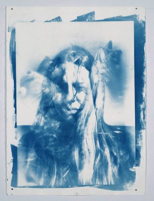 Zairawet, "Venezuela my Skin," Cyanotype on Watercolour Paper, 29”. x 22”, 2018
