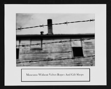 Ryan Evanoff, "Museums without Velvet Ropes and Gift Shops," Black and white photograph, 8 1/2" x 10 1/2", 2006