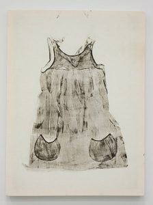 Michelle Carlson, "Subsistence," Monoprint, 43" x 32", 2011