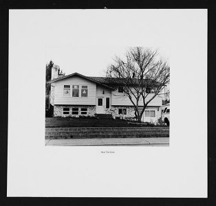 Kelly McIntosh, "House Series," Black and white photograph, 16" x 17", 2006
