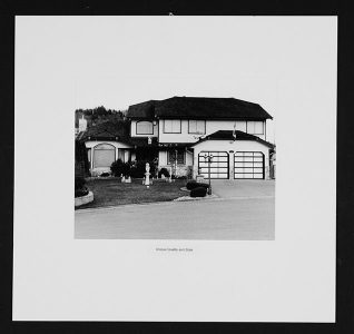 Kelly McIntosh, "House Series," Black and white photograph, 16" x 17", 2006