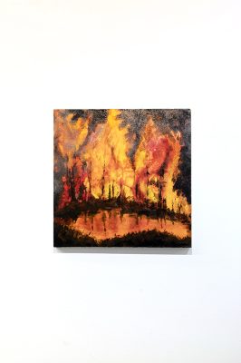 CalvinBurgress – Negative Human Series, 24x24", acrylic on canvas