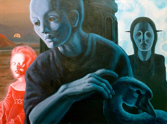 Finn Toews,
Tethered,
Acrylic on Canvas,
2025