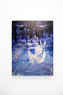 Haodan Wang Daydreaming Series, 36x36" Acrylic on Canvas