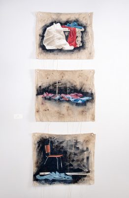 Michelle Msami – Lost Files, Acryrlic on Canvas, 60x48"
