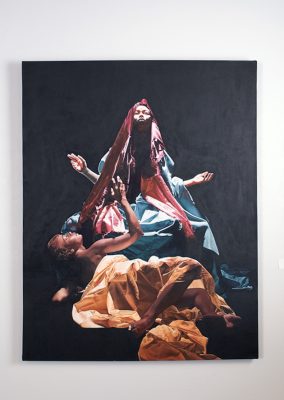 Michelle Msami – LONG.LIVE.$ELF – Acrylic on Canvas, 60x48"