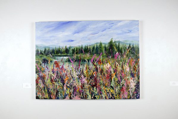 Trish Sandover-Best –Meadow 7km, Oil Paint on Canvas, 30x40"