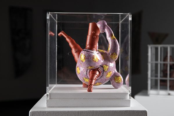 Patrick Taddy, Salvage Yard Teapot F6R, Slip-cast and fabricated earthenware, Terra Sigillata surface, 2004