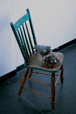 Melanie Jones, Treasure, Chair, Ceramics, Plant Material, 2019