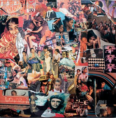 Kay Ber,
NEWS OF THE WORLD,
Mixed Media Collage,
2025
