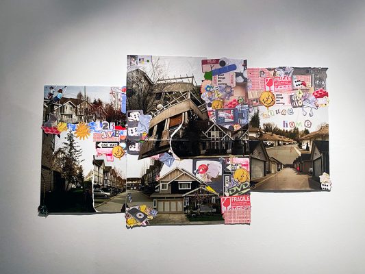 Kay Ber,
Wherever/Whatever,
Mixed media collage,
2025